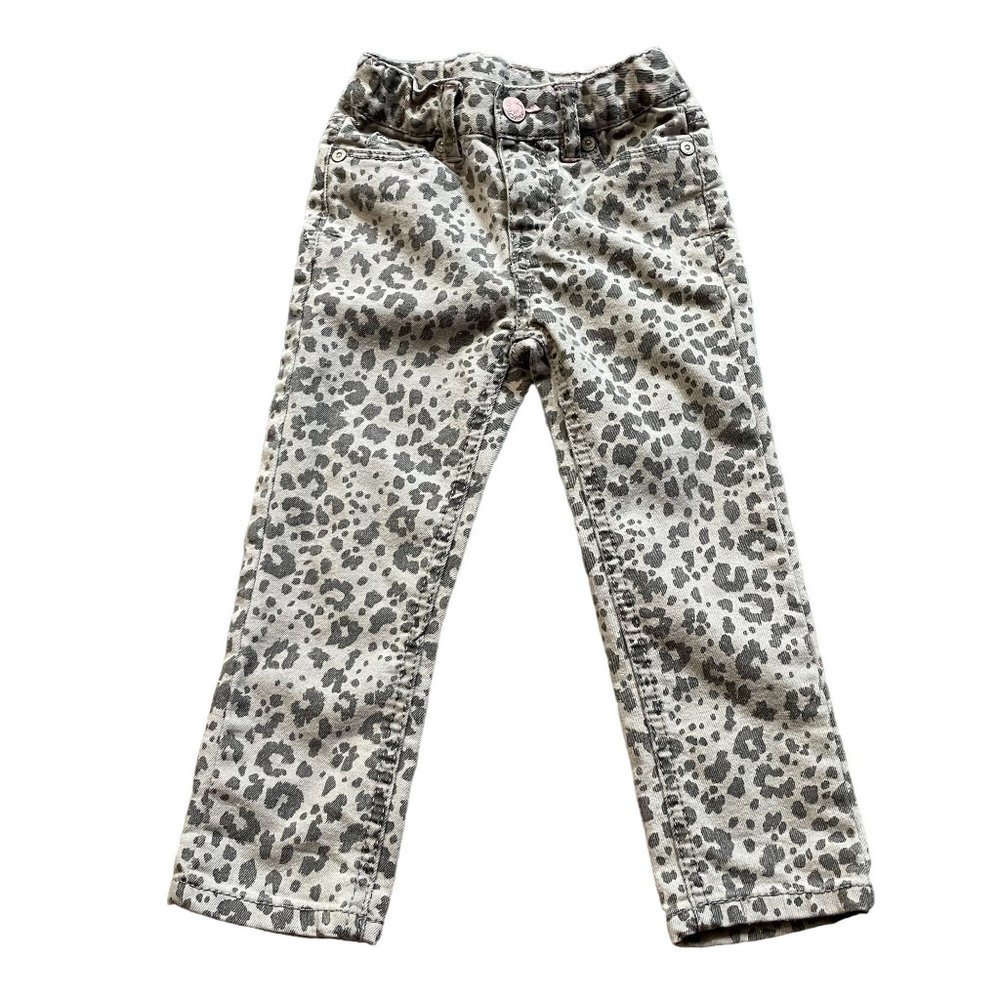 Cherokee Leopard or Cow Print Stretch Adjustable Toddler Jeans Size 3T